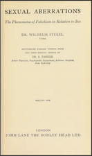 Sexual Abbreviations The Phenomena Of Fetishism In Relation To Sex Vol 1 (1930) 