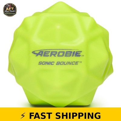 Aerobie Sonic Bounce Ball - Yellow Bouncy Ball for Kids