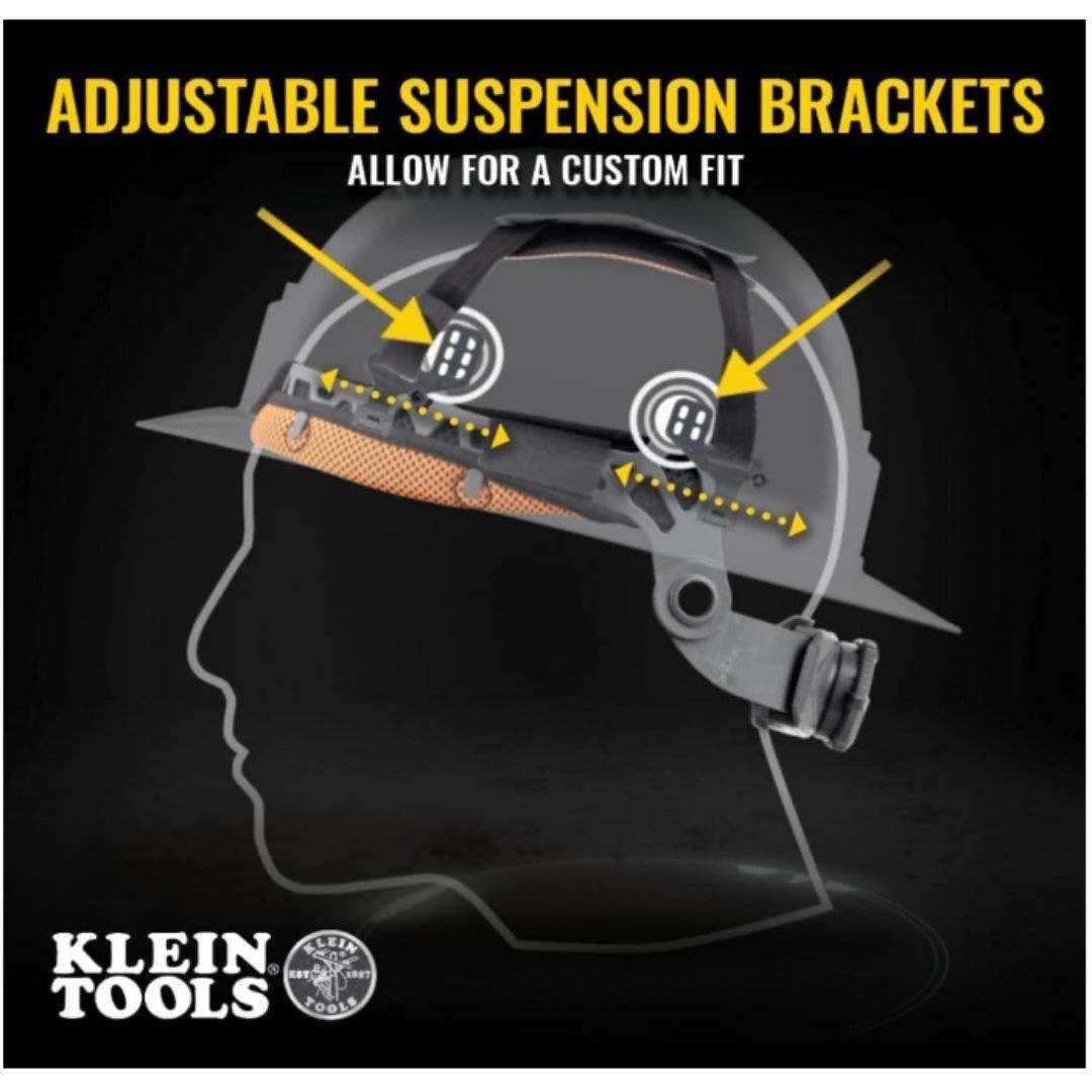 Klein Tools 60565 Safety Helmet, Type-2, Vented Class C, White