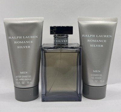 Ralph Lauren Romance Silver EDT Spray 100ML/3.4 Oz +S/Gel+ 2.5 A/s
