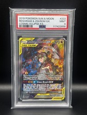 Pokémon Reshiram & Zekrom GX (Alt Art) 222/236 Sm-Cosmic Eclipse Holo PSA 9 on eBay