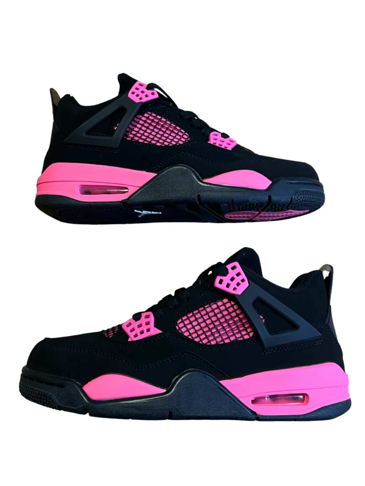Jordan Air Jordan 4 Pink Thunder Retro Mens Size 9.5 Basketball Sneakers Custom