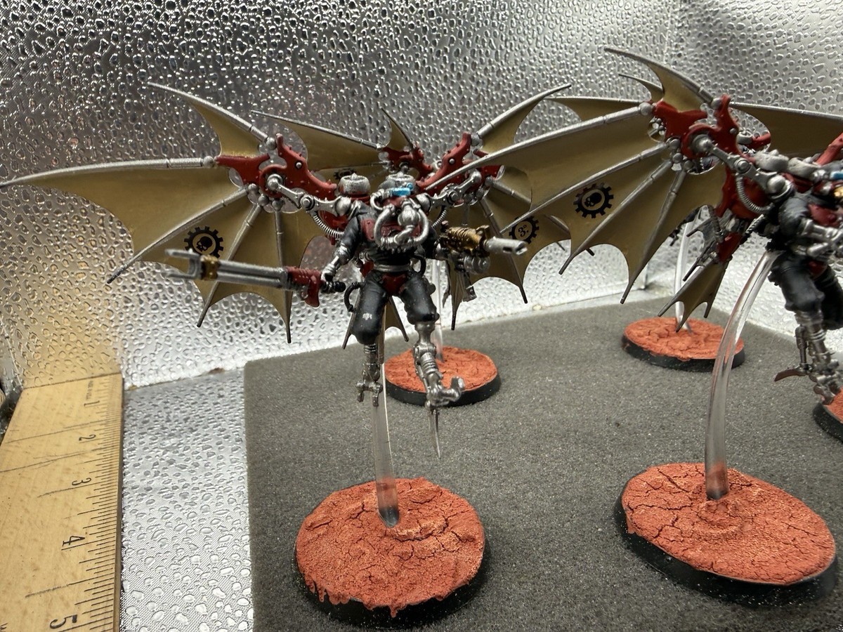 5 Pteraxii Sterylizors Warhammer 40K – Adeptus Mechanicus – Peints Par Pro