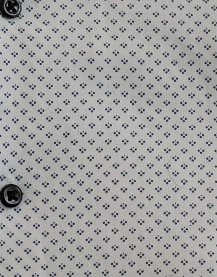 Camisa de vestir Nordstrom Rack para hombre blanca azul talla 16,5 X 34/35 Foto 4 de 4