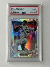 2012 Prizm MARIANO RIVERA Silver Prizm PSA 10 Gem No.32 NY Yankees Panini SP