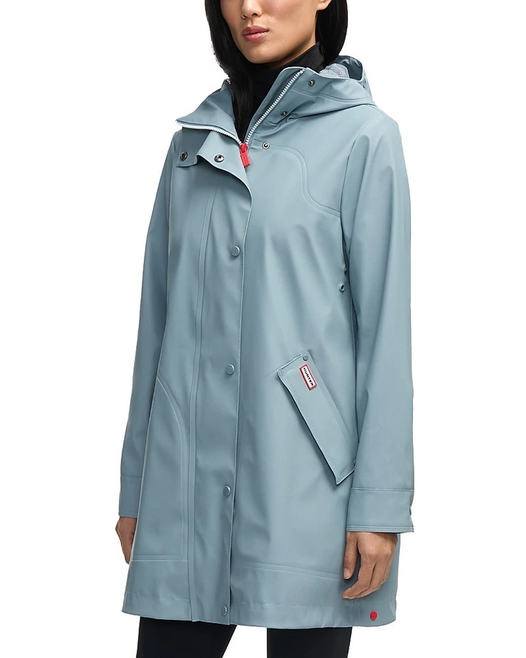 Hunter L112609 暴雪蓝色修道院短橡胶雨衣 L 码 — 第 3/4 张图片