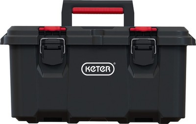Keter Stack & Roll 21 Zoll Werkzeugkiste, modulare Werkzeugaufbewahrung, Schwerlast-Kunststoff, Bl