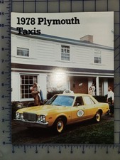 1978 Plymouth Taxi Brochure Original 1978 Plymouth Taxi Brochure Original