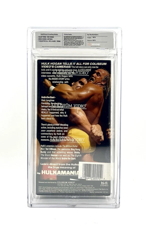 WWF HULKAMANIA 3 1987 NEW SEALED RARE Beta Hulk Hogan Andre Coliseum Video VHS - Image 2 of 2