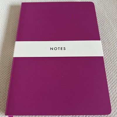 A5 liniertes Notizbuch 160 Seiten nach sortiert in rosa