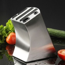 Stainless Steel Knife Block Set for Kitchen Knives Organizer Holder Storage Rack