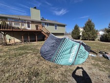 2021 Cabrinha switchblade kite 12m with board, bar and lines.