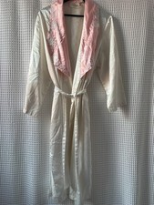 Victoria's Secret Gold Label 1990s women's cream pink robe size medium/large