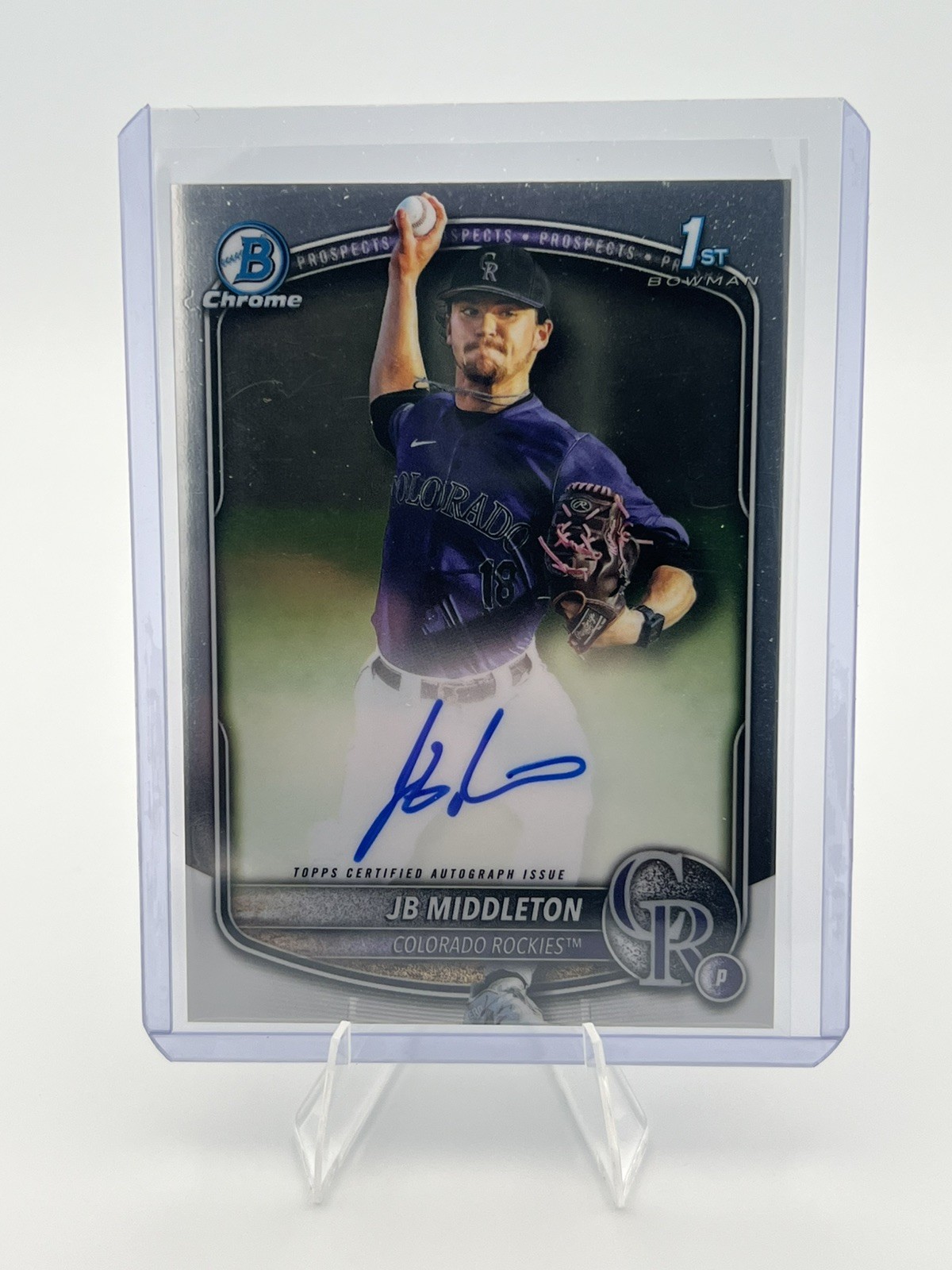 2025 Bowman Draft Chrome JB Middleton 1st Bowman Auto Rockies