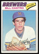 1977 Topps Bill Castro Milwaukee Brewers #528