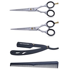 Professional Barber Hair Cutting Scissors Barber Shears Set Hairdressing Salon