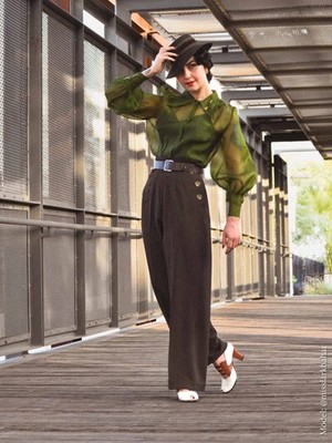 Vivien of Holloway Katharine Trousers Brown Soft