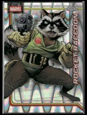 2026 Topps Chrome Marvel Comics #98 Rocket Raccoon RayWave Refractor