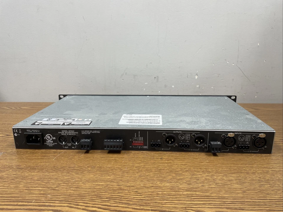 Shure DFR22 Feedback Suppression Processor, Power Tested - Image 3 of 3