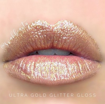 LipSense Moisturizing Ultra Gold Glitter Lip Gloss NEW Warm Metallic Shimmer