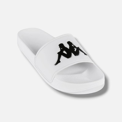 Kappa Men's White Authentic Adam Logo Slide Sandals Shoes Size 8