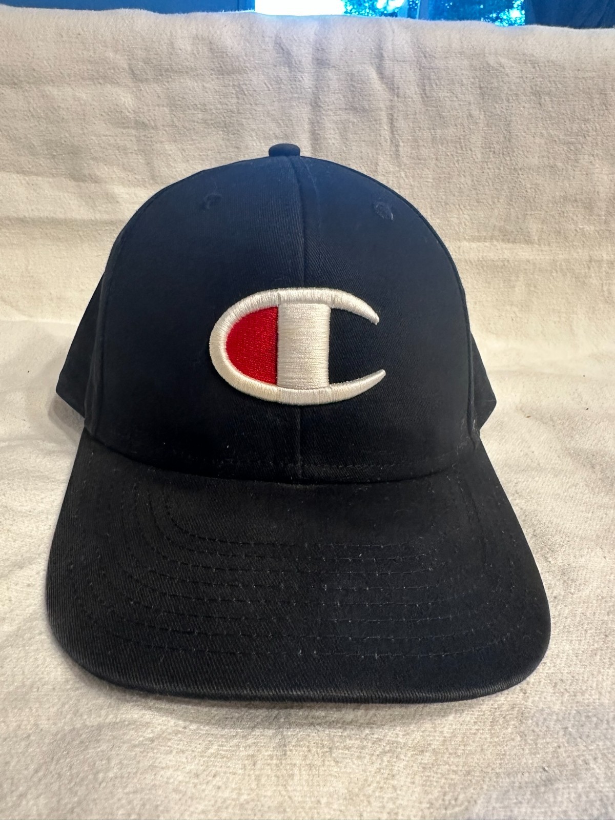 Champion Life Big C Logo Snapback Hat - Black/Red/White - St