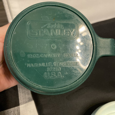 Ensemble De Mugs Stanley S12 Vintage – 2 Tasses 350ml, Vert, USA, Avec Couvercles