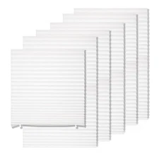6 Pack Temporary Light Filtering Paper Shades for Windows Pleated Blinds