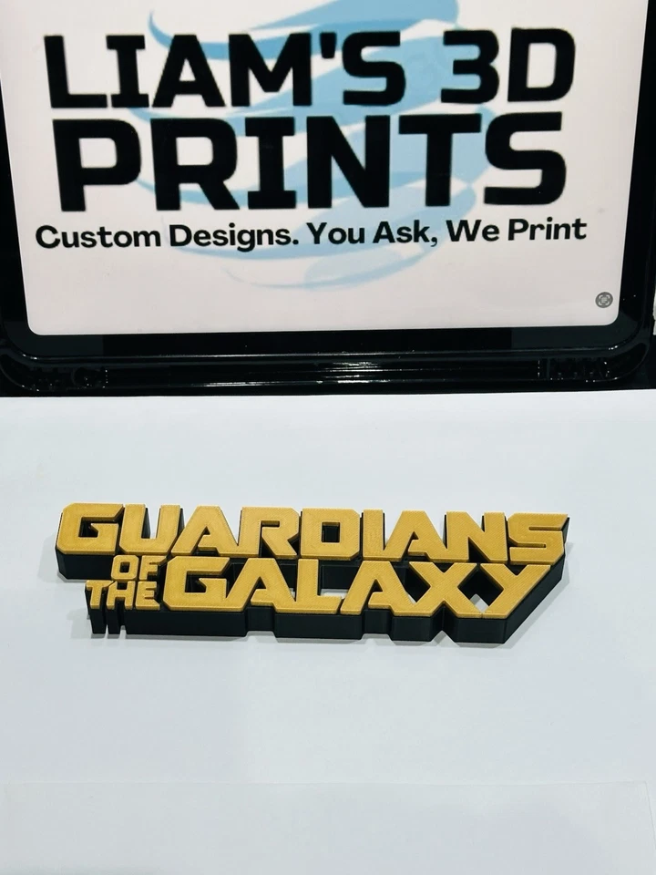 Decorative Guardians Of The Galaxy Marvel logo Film Sign Display Self Standing - Image 3 of 4