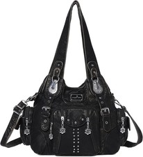 Borsa borsetta Black Angel Kiss limitata tote bag tasche carine grunge anni 90 Y2K NUOVA