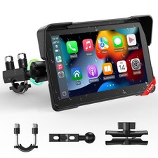 7" Motorcycle Carplay For Wireless Carplay  Android Auto Portable Head Unit