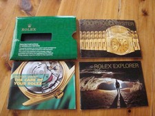 VINTAGE ROLEX RARE EXPLORER BOOKLET w/TWO other PAMPHLETS Circa 1998