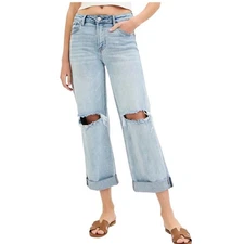 Risen PGA21136 Light Mid Rise Boyfriend Fit with Cuff-224MS