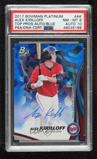 2017 Bowman Platinum Top Prospects Blue 13/20 Alex Kirilloff PSA 8 Auto 0p1e