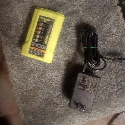 Preowned Ryobi 40V Lithium Charger Adapter With cord