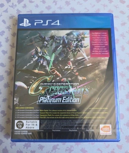 SD Gundam G Generation Cross Rays - Platinum Edition (PS4) - RARE & Out of Print