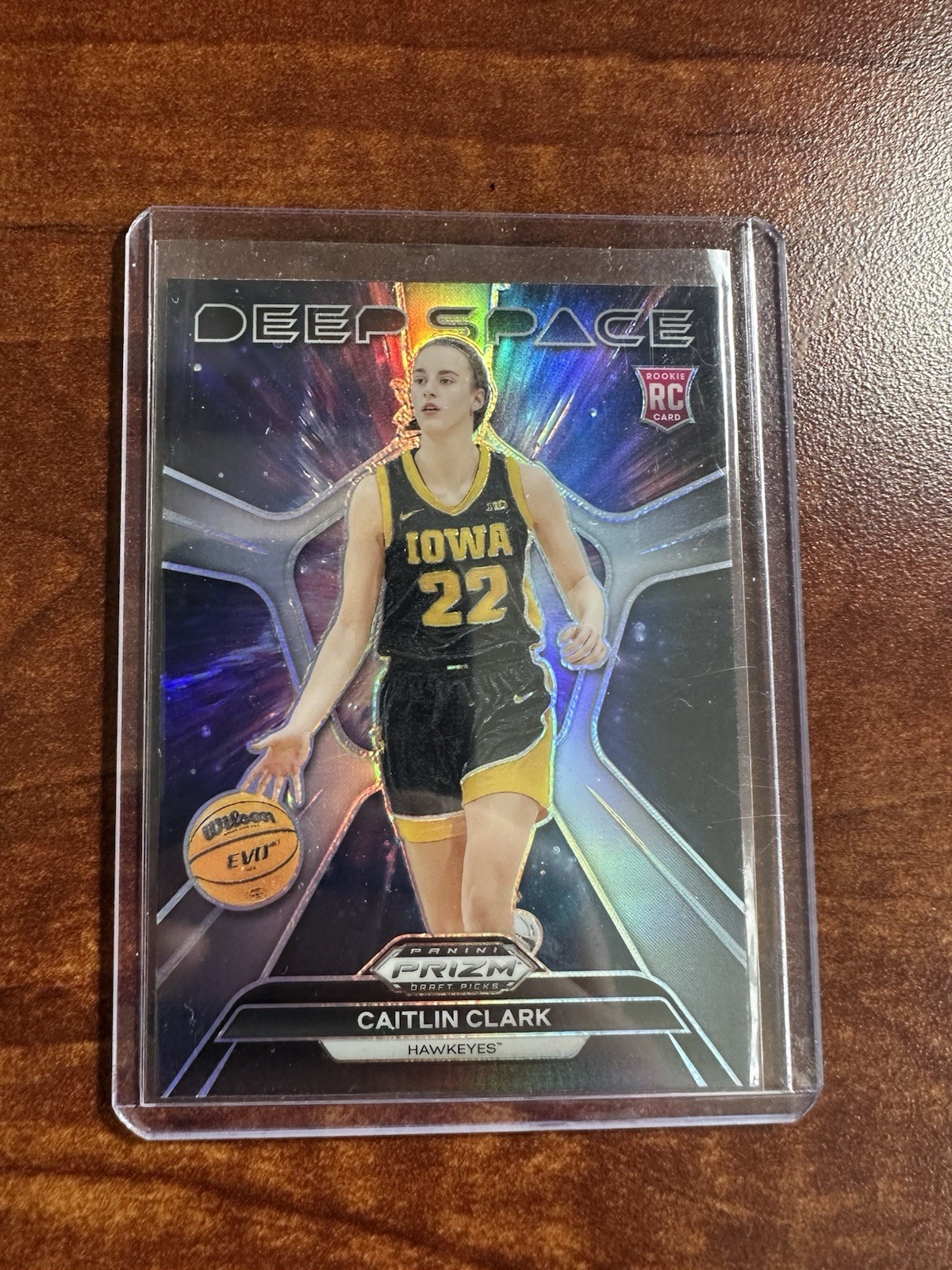 CAITLIN CLARK   2024-25 Panini Prizm Draft Picks #8  Deep Space SILVER PRIZM RC