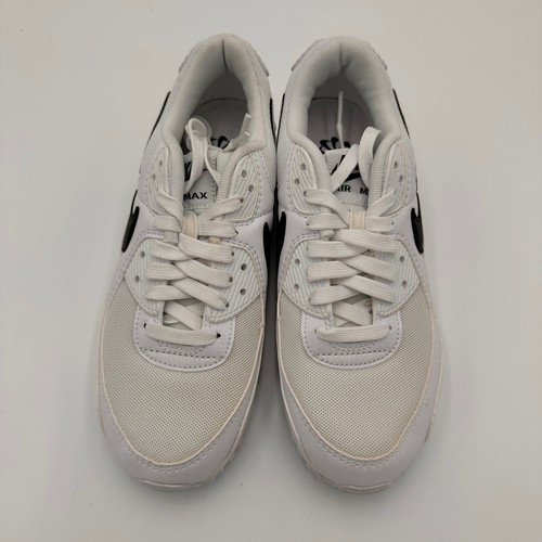 Nike scarpe da ginnastica donna Air Max 90 bianche con swoosh nere taglia 7,5 - Foto 3 di 9