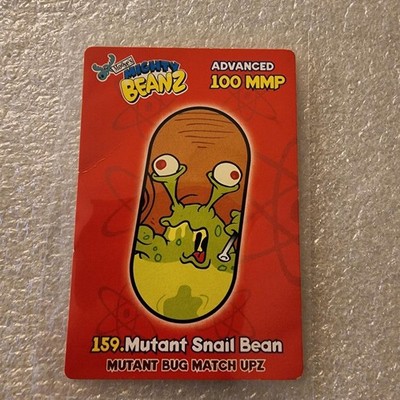 Moose's Mighty Beanz SERIES 3 Mutant Snail Bean #159 card