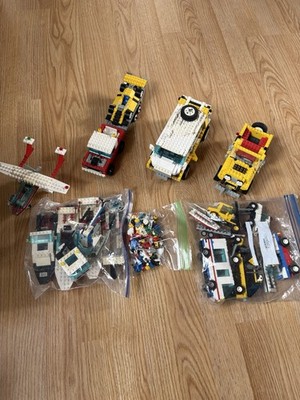 Lot of 90s LEGO system vehicle sets and minifigures