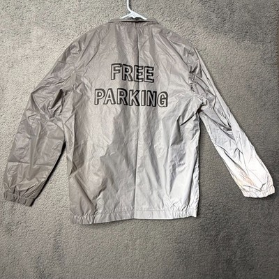 Free Parking Reflective Jacket Adult Large Gray Zip Up