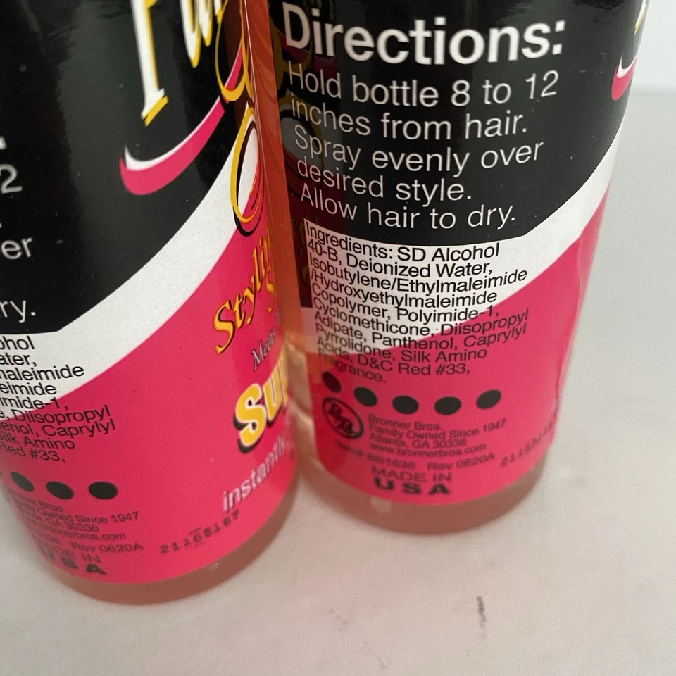 Lote 2 Pump It Up Gold Super Hold Styling Spritz Acabado Forma Spray para Cabello 8oz Foto 4 de 4