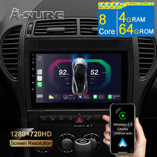 8-Kern F&uuml;r Mercedes-Benz SLK Class R171 4G+64G Android 14 CarPlay Autoradio Navi