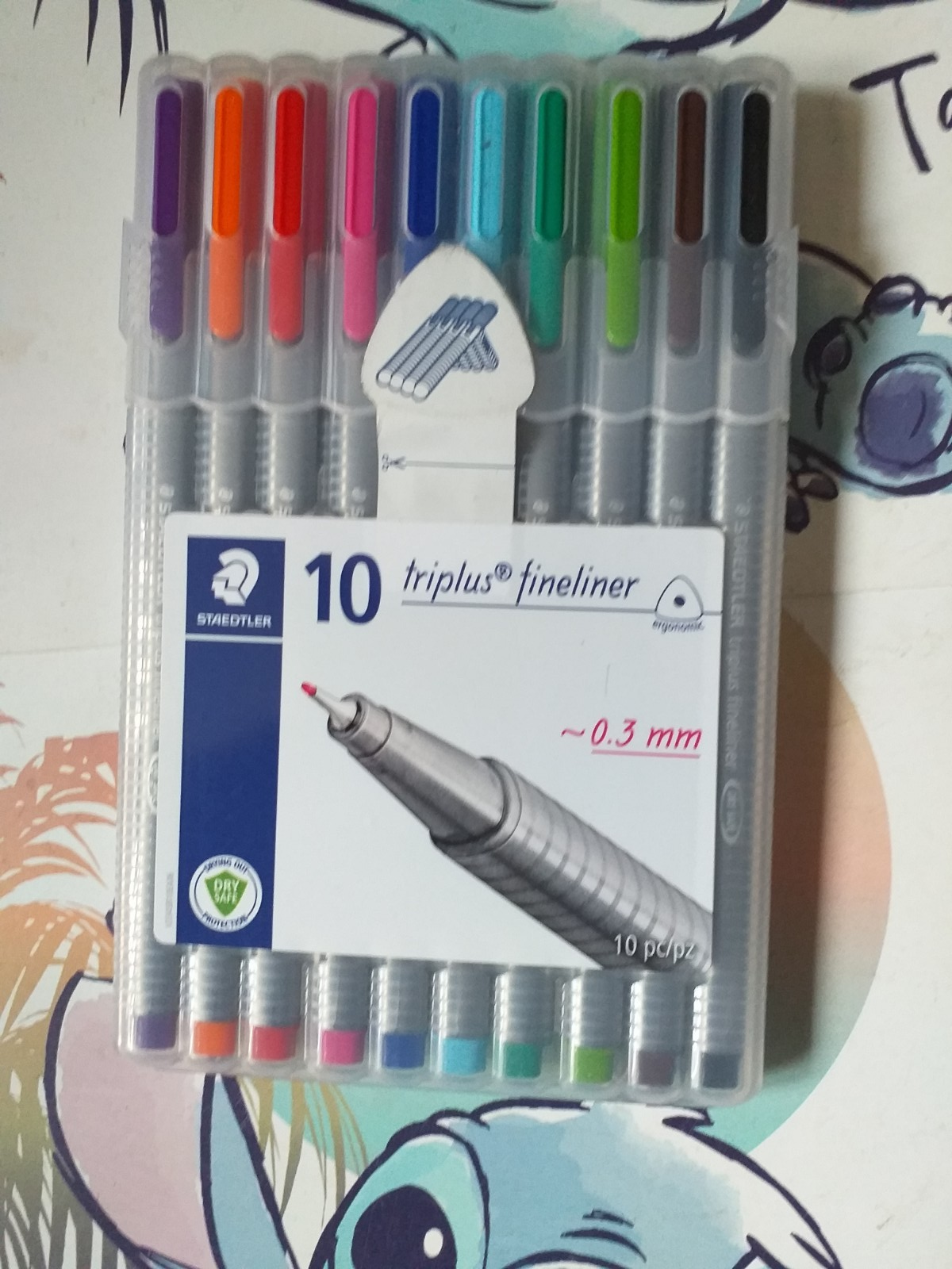 STAEDTLER - 10 TRIPLUS FINELINER PENS
