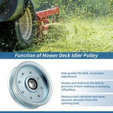 No.AM128118 Lawn Tractor Idler Pulley for John Deere GX355 2V78C LX255 LX266