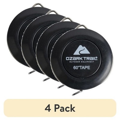 (4 pack) Ozark Trail Quick 60'' Fish Measuring Tape