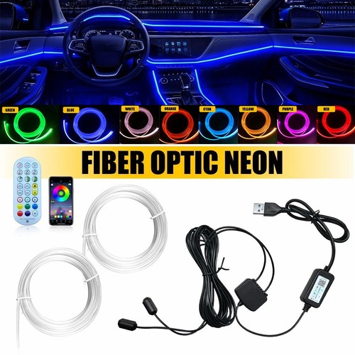 LED Car Interior Strip Light Atmosphere Neon Glow APP-Control Ambient Light Kit