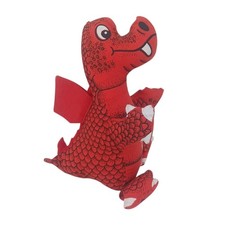 Vtg Red Welsh Dragon Souvenir Plush Stuffed Animal Wales