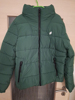 Jacke Superdry Non Hooded Sports Puffer Grün Größe M