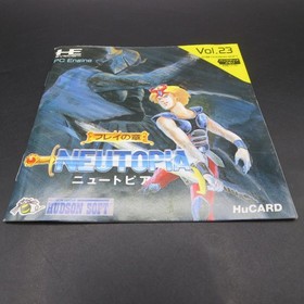 Neutopia PC Engine HuCard Game Vol 23 with Manual Japanese Version